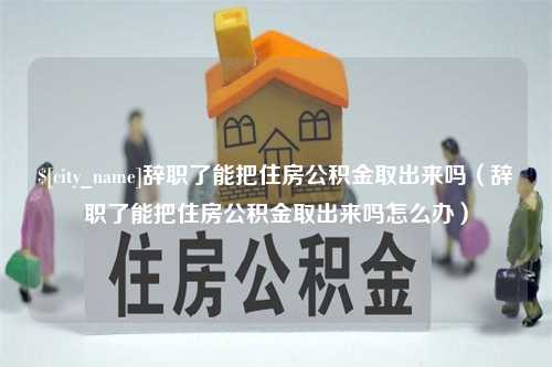 临沂辞职了能把住房公积金取出来吗（辞职了能把住房公积金取出来吗怎么办）